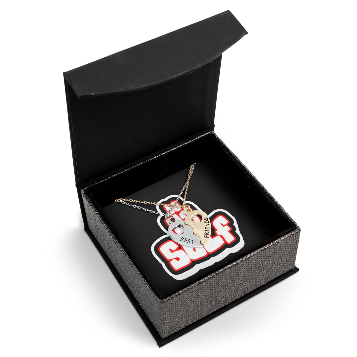 BFF Half Heart Necklace Set